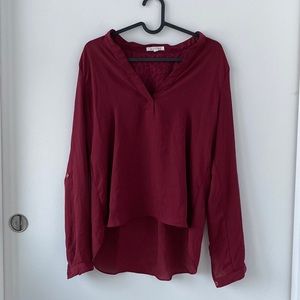 Light, Red Blouse with Lace in the Back